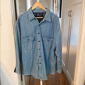Faded Glory Light Blue Denim Shirt Jacket